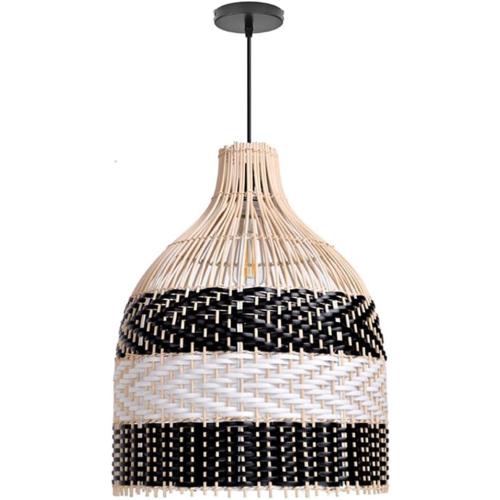 Rattan Farmhouse Chandelier Light Fixtures, Boho Large Pendant Light,Hand Woven Chandeliers,Rustic Chandeliers Hanging Light Fixtures,for Kitchen Island,Dining