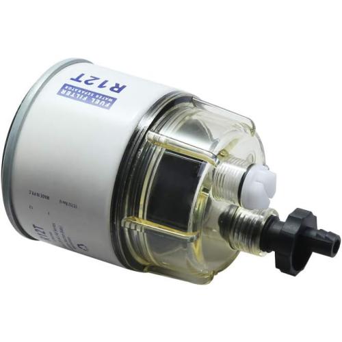 R12T Fuel Filter Water Separator with Nylon Collection Bowl R12T Fuel Filter/Water Separator for Diesel Engine Replaces S3240 R12T 120AT 18-7987 NPT ZG1/4-19