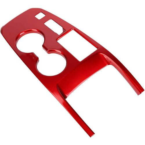XITER Red Car Gear Shift Knob Console Panel Cover Central Consoles Shift Boots Knobs Frame Interior Trim for Nissan Rogue 2021 2022 2023 2024 2025 2026-without Media Drive Control Knob