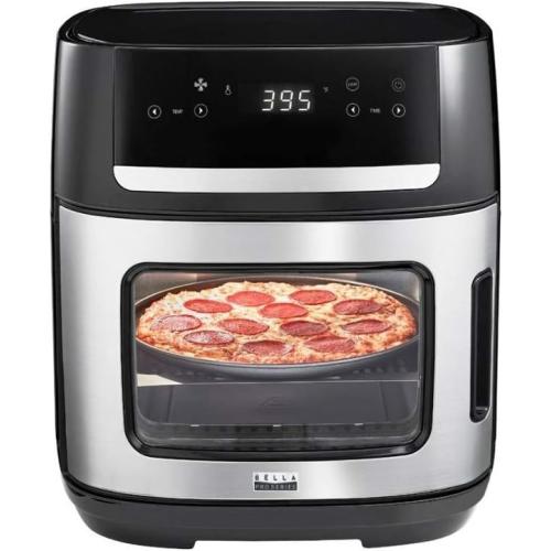 Bella Pro Series 4-Slice Convection Toaster Oven   Air Fryer with Dehydrator & Rotisserie Settings Stainless Steel