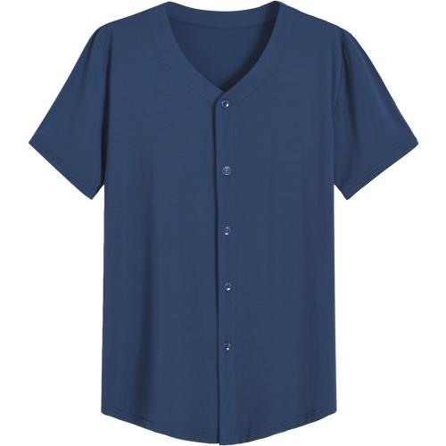 Latuza Men's Bamboo Viscose Button Down Pajama Shirt 2 Pack XXL