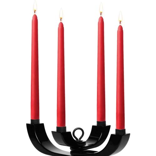 14 Pack Red Taper Candles - Taper Candles 12 Inch Dripless, Smokeless & Unscented - 10 Hours Long Burning - Hand Poured Tall Candlesticks - Ideal for Weddings, Dinner Parties, and Home Decor