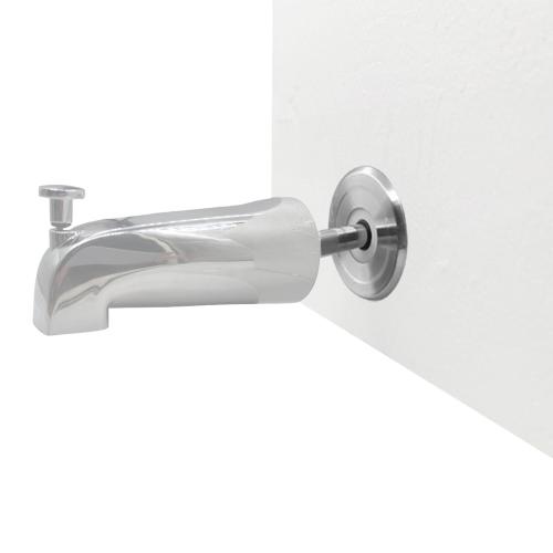 1/4 Spacer for Tub Spout, Flange Trim Ring for Bath Faucet, Eschutcheon Cover Plate for Spigot with Split PP Blocking Water, Shower Pipe Remodeling Sealer for Bathroom(SUS304-Brushed)