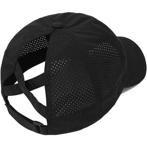 Womens Criss Cross Ponytail Hat Quick Drying Baseball Cap Sun Hats UV Protection Sport Cap