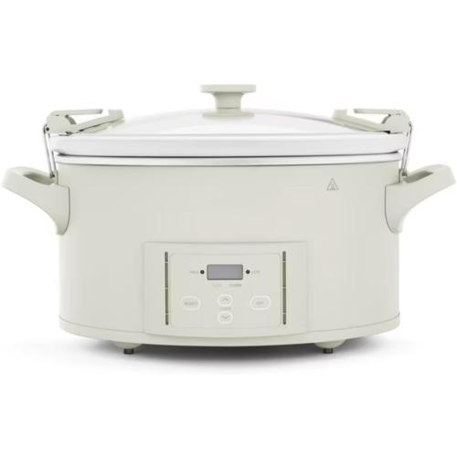 7 Quart Programmable Slow Cooker with Locking Lid, Dishwasher Safe Stoneware, Auto-Warm, Cook & Carry