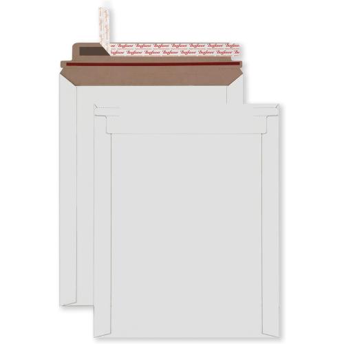 Rigid Mailers 30 Pack 6.25 x 8.25 inches White Self Seal Stay Flat Bulk Cardboard Kraft No Bend Mailers Peel and Seal for Document Photos Pictures Papers Files CD