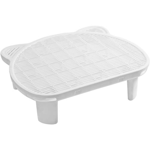 SpaceTime Cat Litter Mat Litter Trapping Mat,20.08x15.94x5.91Large Dual-Layer Cat Litter Box Mat for Kitty,Floor Protection,Waterproof Urineproof(White)