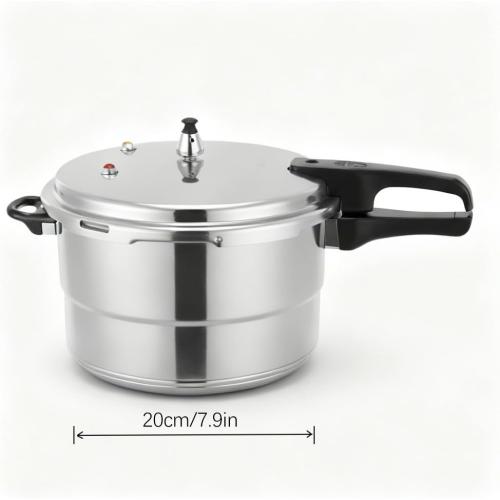 Small Pressure Cooker, Mini Aluminum Alloy Pressure Cooker with Magnetic bottom, Safety and Durable Compact Pressure Canner compatible for induction cookers and gas stoves (4L)