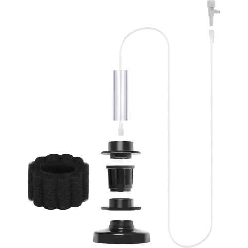 AQUANEAT Mini Aquarium Sponge Filter, Quiet Fish Tank Bio Foam Filter, with Airline Tubing, up to 2Gal