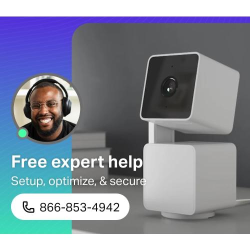 WYZE Cam Pan v3, Indoor/Outdoor IP65-Rated 1080p Pan/Tilt/Zoom Wi-Fi Smart Home Security Camera with Color Night Vision, 2-Way Audio, Compatible with Alexa & Google Assistant, Free Expert Setup