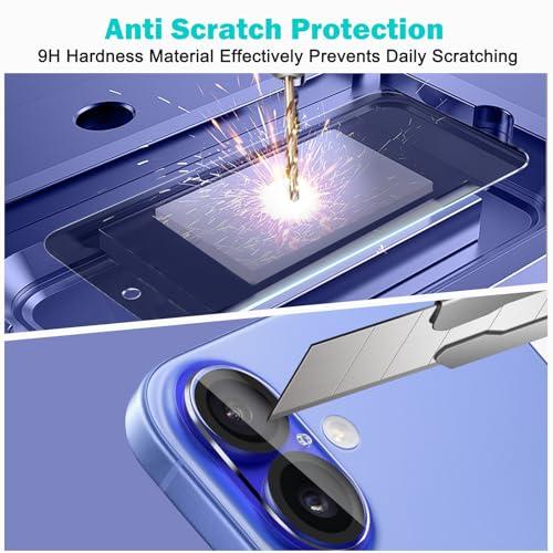 PEHAEL for iPhone 16 Plus Privacy Screen Protector Camera Lens Protector