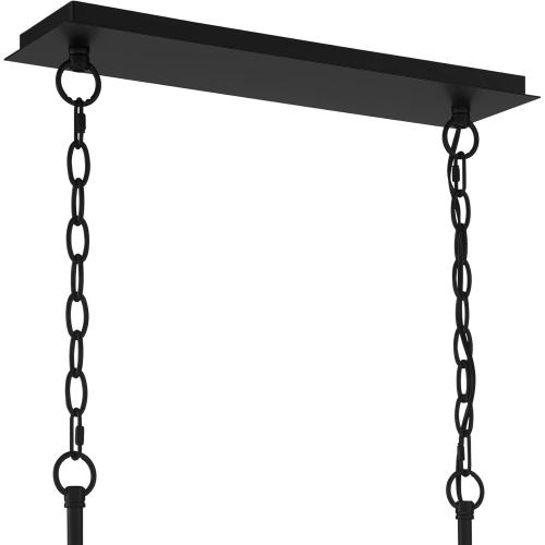 Possini Euro Design Carrine Silver Metal Rectangle Linear Pendant Chandelier 38 1/2 Wide Modern Clear Crystal Flower Vine 8-Light Fixture for Kitchen Island Dining Room House High Ceilings