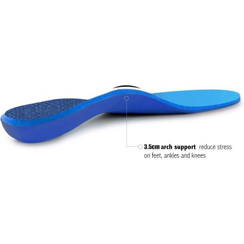 WalkHero Arch Support Inserts for Women Men, Relieve Plantar Fasciitis