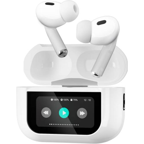 White Ai Translation Earbuds Real Time, 144-Language Translator Earbuds with Accent Support & 8-Language Offline Translator Device - Two Way Translation Headphones for Language, Learning, Travel, Business