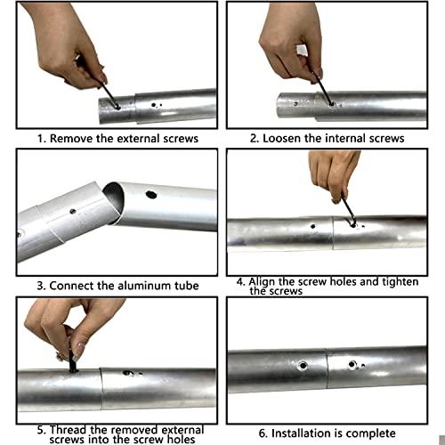 118/3m Stainless Metal Tube Crossbar for Studio Backdrop Wall Mount System - Holder Pole
