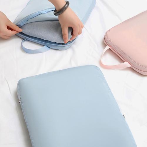 2 Pieces Set Pack Cube Luggage Pack Organizer Travel Accessories Travel Clothes Storage Bag, Organizing Bag, Separate Bag, Clothes Travel Bag (Beige)