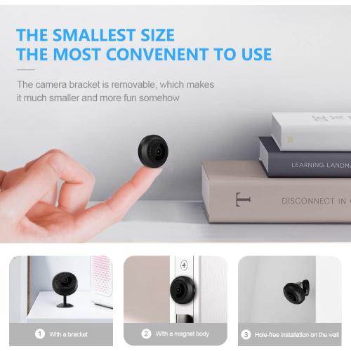 4K Security Cam with Night Vision and Built-in Battery Camera, Home/Office Camera Wireless Technology for Phone App Monitor GTYT