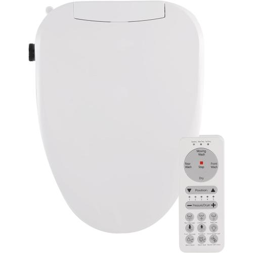 Bidet Toilet Seat,Smart Toilet Seat with Remote Control,Electric Heated Seat,Warm Water Washing,Warm Air Dryer and Multiple Spray Modes for Women Men Pregnant or Elderly People,Elongated