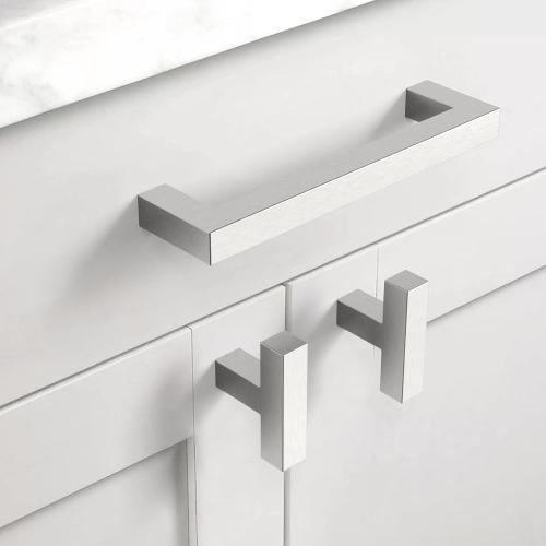 Asidrama (10 Pack) 5 Inch(128mm) Brushed Satin Nickel Kitchen Cabinet Handles, Stainless Steel Cabinet Pulls Kitchen Cabinet Hardware for Cupboard Drawer Handles Dresser Pulls