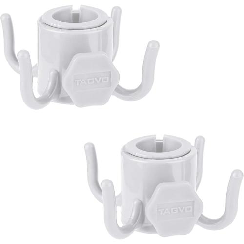 TAGVO Beach Umbrella Hanging Hook, 2 Pack Umbrella Hooks Hanger, 4 Prongs Beach Umbrella Hanging Holder, Beach Accessories for Beach Camping Trips