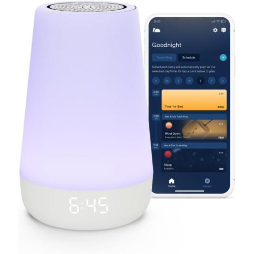 Hatch Baby Sound Machine, Night Light | Sleep Support | Registry Essential, Routine Builder, Time-to-Rise Alarm Clock, White Noise, Nursery Stories, Toddler Kids (Wi-Fi) (White)