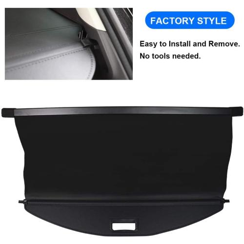 Cargo Cover for Jeep Cherokee Accessories 2019 2020 2021 2022 2023 Rear Trunk Shade Cover(Not fit for Grand Cherokee)