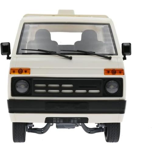 WPL D42 RC Car Van 1:10 – Off-Road RTR Remote Control Vehicle with LED Lights & Rechargeable Battery, Gift for Hobbyists (White / 1 Battery)