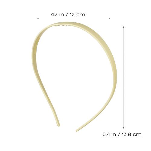 STOBAZA 4 Pcs Non-slip Thin Elastic Headbands for Glasses Women Lightweight Plastic Hairbands for Everyday Use with Comfortable Secure Fit in Black White Khaki Dark Blue