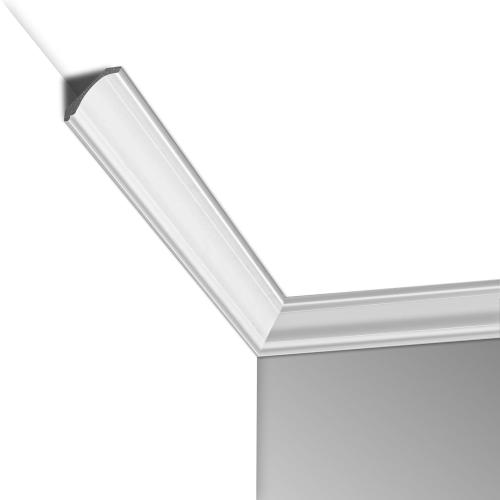 Art3d 10-Pack 47Ft White Ceiling Crown Molding Trim, High Impact Polystyrene Decorative Ceiling Moulding, Installed with Glue