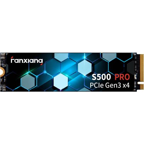 S500 Pro 1TB NVMe SSD M.2 PCIe Gen3x4 2280 Internal Solid State Drive, SLC Cache 3D NAND TLC, Up to 3200MB/s, Compatible with Laptop and PC Desktops(Black)