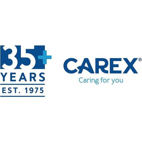 Carex Toilet Seat Riser, 5.5 Inch, Toilet Seat Risers for Seniors, Raised Toilet Seat, Supports 300lbs, Slip-Resistant, Toilet Riser, Elevated Toilet Seats