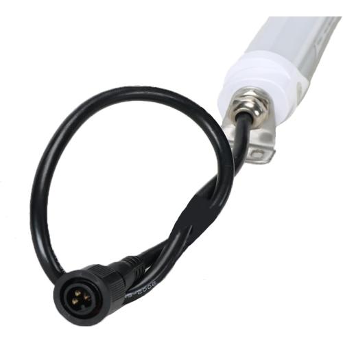 4FT T8 LED Refrigerator Tube Light 18W 2520Lm, 5000K Daylight White Non-Dimmable LED Cooler or Freezer Lights Clear Lens for Fridge, Supermarkets Freezer, Black Wire, UL Listed, 1 Pack