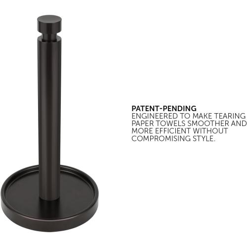 Ivilon Paper Towel Roll Stand - Steady and Easy Tear - Fits All Paper Towel Rolls - Oil Rubbed Bronze