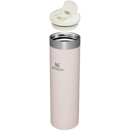 Stanley AeroLight Transit Bottle 20 oz | Locking Drink Through Lid | Leak Resistant Water Bottle or Coffee Travel Mug | Lightweight Insulated Stainless Steel | BPA-Free | Rose Quartz Glimmer