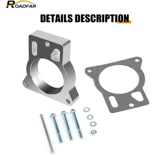 ROADFAR Throttle Body Spacer Compatible for 1999-2007 for Cadillac | 1999-2007 for Chevrolet | 1999-2007 for GMC