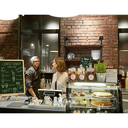 Industrial Pipe Bookshelf, 6 Layer Rustic Modern Wood Ladder Shelf with Metal Frame, Home Decor, Display Shelving, Retro Floating Shelving, 35.4x9.8x79in, 10-20lbs, Pine
