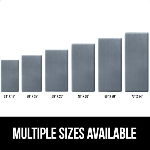 GORILLA GRIP Comfortable Cushioned Kitchen Mats for Floor, 39x20, Waterproof and Stain Resistant Soft Top, 3/4 Inch Thick Ergonomic Standing Desk Anti Fatigue Mat, Foam Supports Ankles, Feet, Charcoal