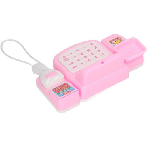 Cash Register Toy, Music Lights Early Learning Features with Set for Kids Plastic Durable Safe Educational Grocery Store Accessories Blue ?