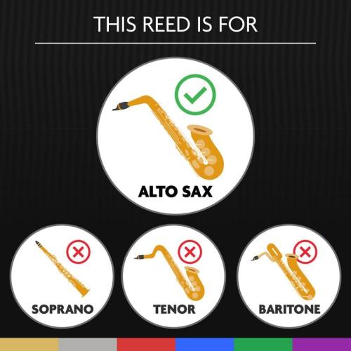 Légère Reeds - Alto Saxophone Reed, American Cut, Strength 3.00 (ASA3.00) - Premium Synthetic Woodwind Reed