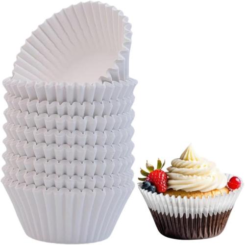 200pcs White Standard Cupcake Liners, Muffin Baking Cup Liners