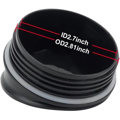 Replacement Parts 16oz Single Serve Cup with Sip&Seal Lid, Compatible with Ninja Blender BL200 30/ BL201 30/BL201C 30/BL203QBK/BL100 (2 Pack)
