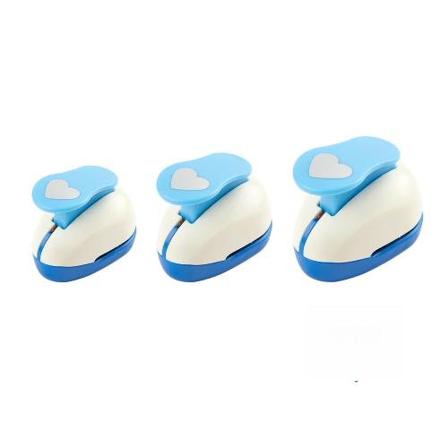 3/8 5/8 1 Heart Punch Heart Cutter Tool Valentine's Day Handmade Paper Craft Lever Punches for Paper Crafts DIY Handmade Crafting Scrapbooking,Cardstock,Greeting Cards Arts Fun Projects