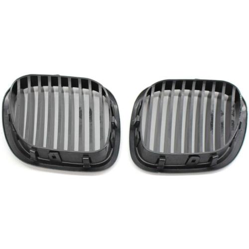 Pair for 1996-2002 BMW Z3 Convertible/Coupe 2-Door Grille, Gloss Black ABS Replacement Car Grille