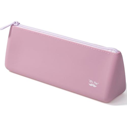 Mr. Pen- Silicone Pencil Case Pouch, Dusty Pink