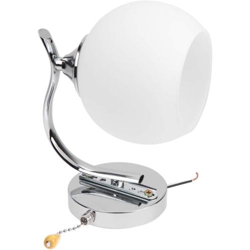 Mobestech Wall Light Modern Globe Lampshade LED Wall Sconce with Pull Chain Swith for Home Living Room Bathroom Staircase Hallway