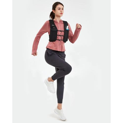 Running Vest for Women Men, USA Original Patent, Adjustable Chest Straps Running Hydration Vest with 500ml Soft Flask, Lightweight Reflective Hydration Backpack for Marathon