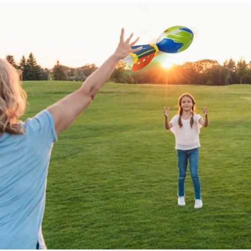 Liberty Imports 3 Pack Whistling Foam Footballs with Tail – Pocket Missile Rocket Football Toy Set for Kids – Aero Howling Sports Flyers for Outdoor Games, Backyard Play, Beach