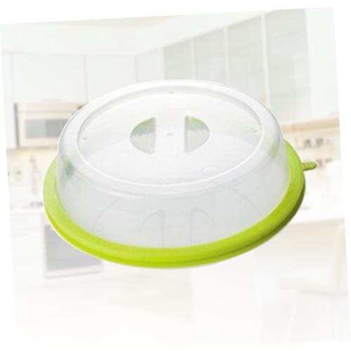 DECHOUS Microwave Oil Proof Cover Stove Microwave Lid Kitchen Canning Lids Plate Microwave Splatter Cover Food Cover Dome Liners Reheat Food Cover Microwave Oven Counter Green re-usable