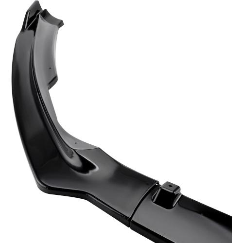 MotorFansClub 3pcs Front Bumper Lip Fit for Ford Fusion Mondeo 2017-2019 | Glossy Black, Front Splitter Spoiler Protection Trim