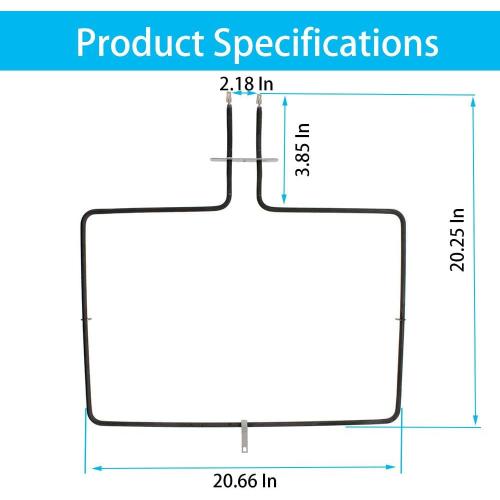 New W10779716 Range Bake Element Compatible with Whirlpool, Maytag, KitchenAid, Jenn-Air, Amana, Magic Chef, Admiral, Norge, Roper, Replacement for W10774342 AP5970727, W10289097, PS11703285, 4161369
